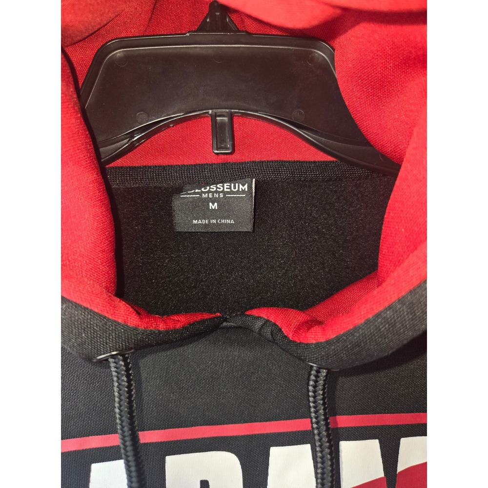 Colosseum Alabama Crimson Tide Black‎ Red Graphic Hoodie Mens Size M - Picture 3 of 5